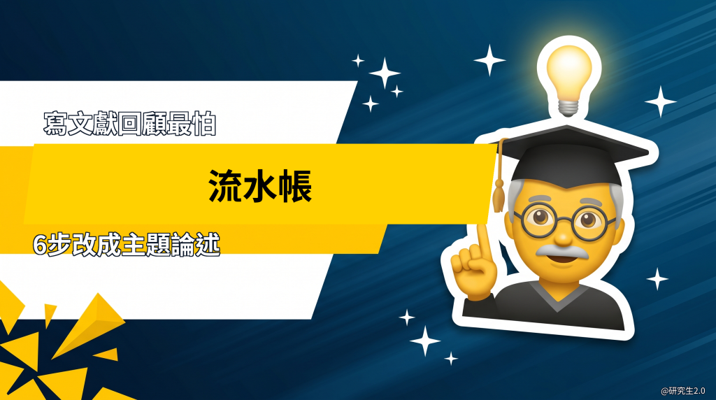 Literature Review 怎麼寫才不爛？避開摘要流水帳的實作流程 featured thumbnail